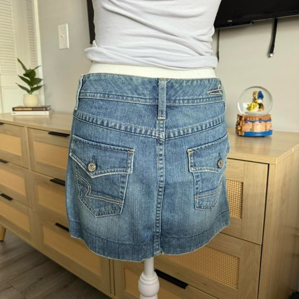 y2k jean mini skirt - Picture 3 of 8